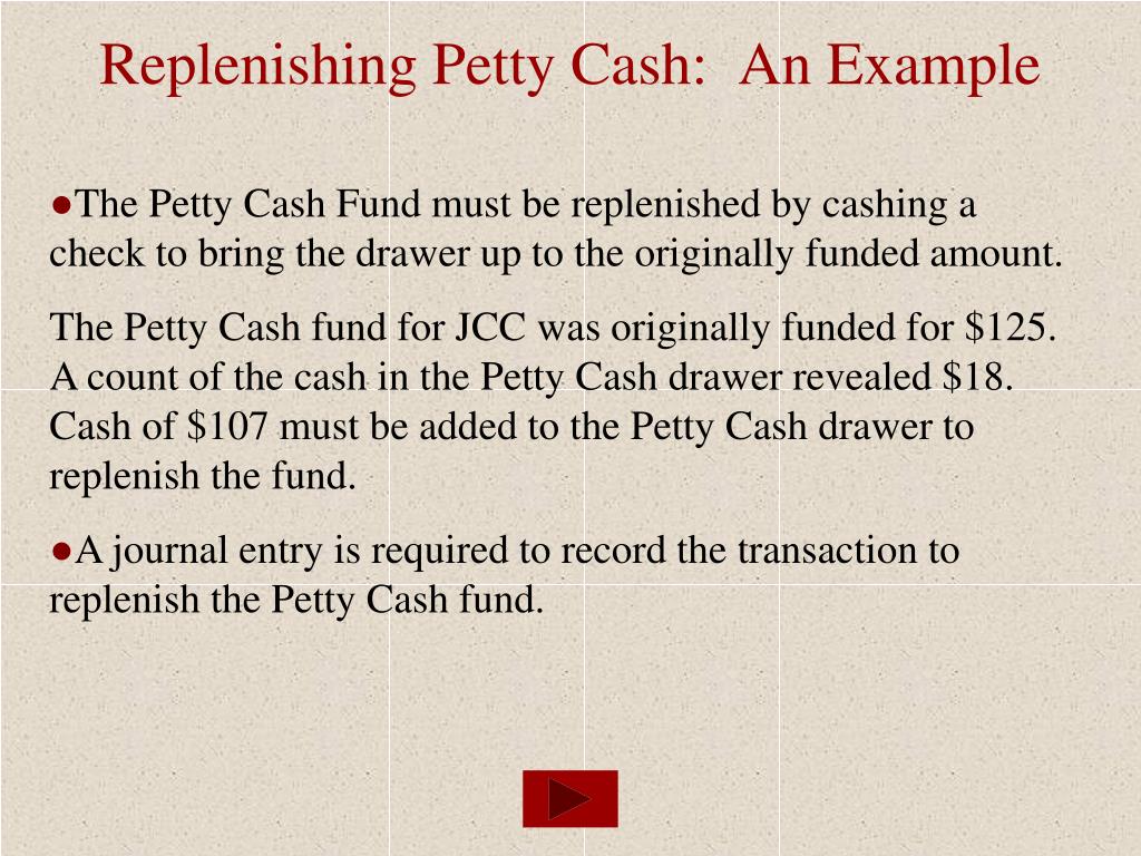 PPT - Accounting for Petty Cash and Cash Short and Over PowerPoint ...