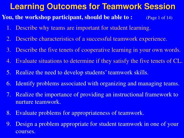 ppt teamwork part 1 powerpoint presentation id 2684812 describe teamwork
