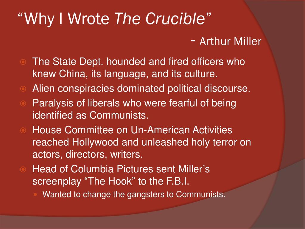 why i wrote the crucible thesis