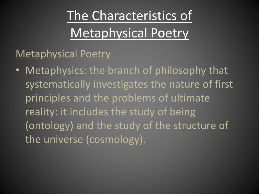 introduction to metaphysical poetry