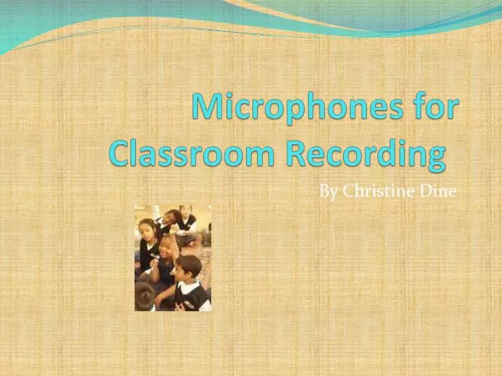 microphones for classroom recording n.