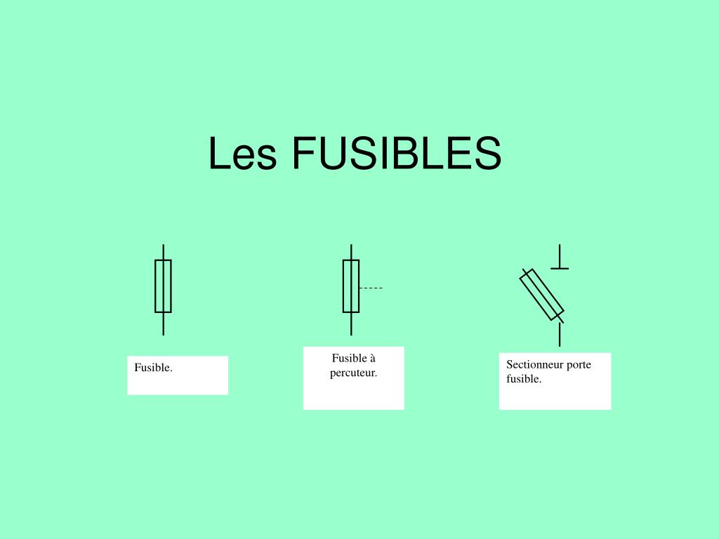 PPT - Les FUSIBLES PowerPoint Presentation, free download - ID:2685653
