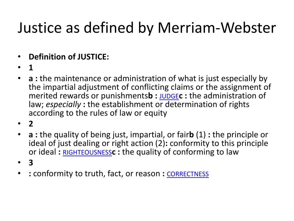 definition of justice literature