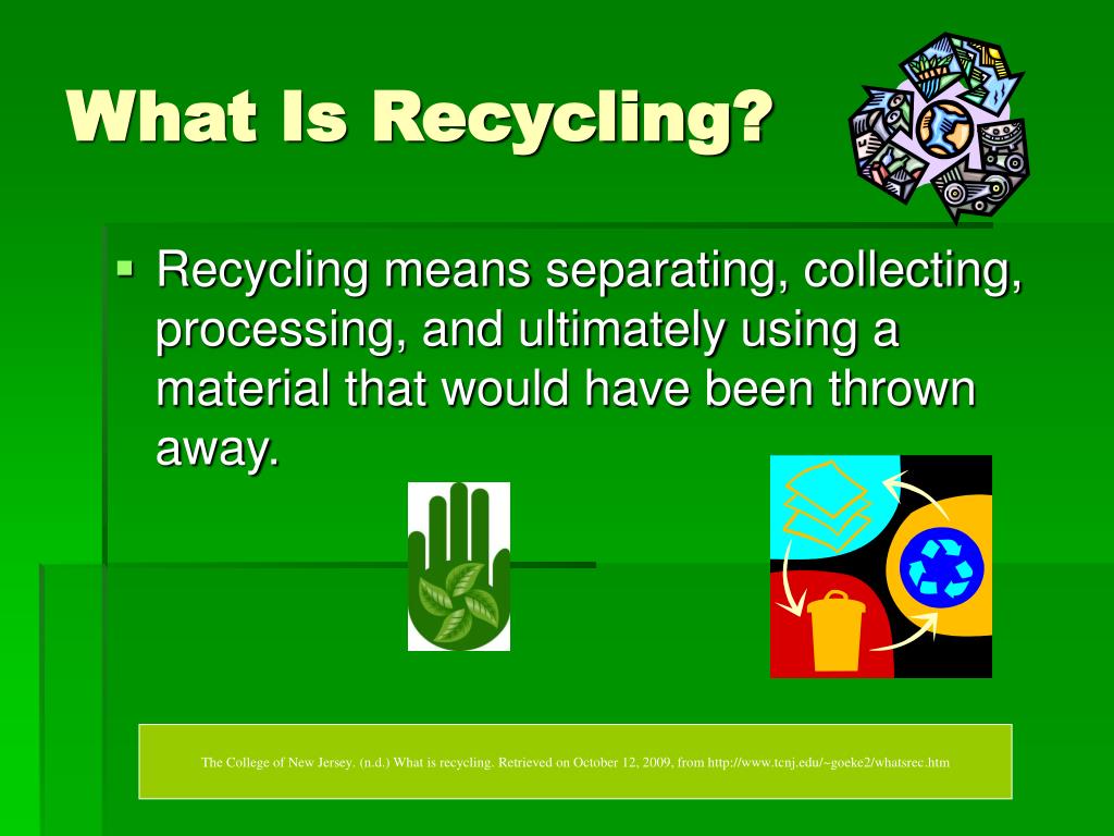 powerpoint presentation on reduce reuse recycle