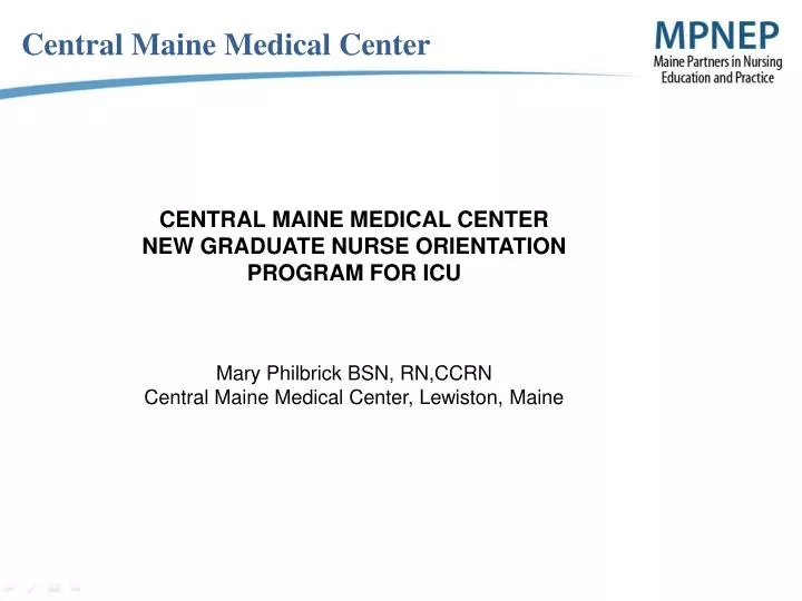 Ppt Central Maine Medical Center Powerpoint Presentation