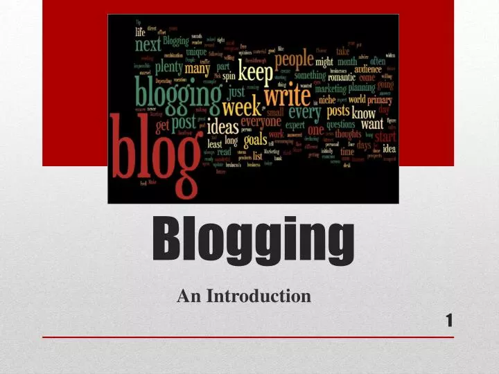 blogging presentation