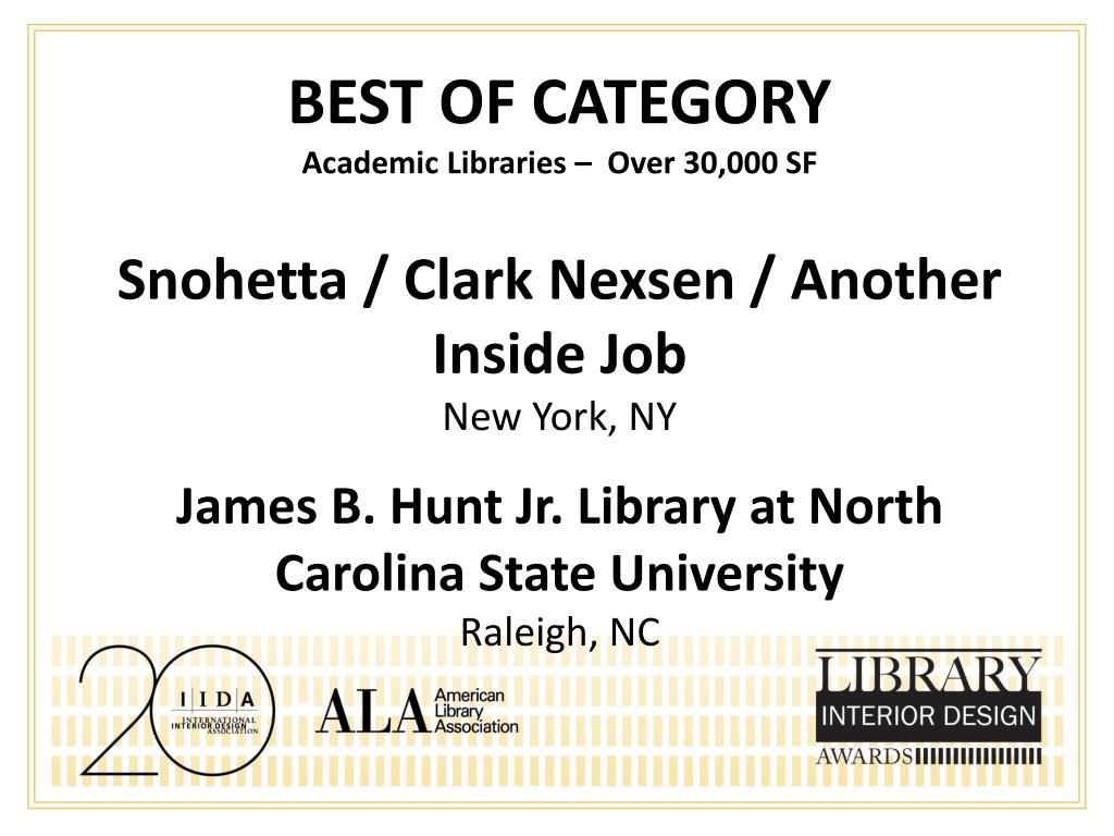 Ppt The Library Interior Design Awards Powerpoint