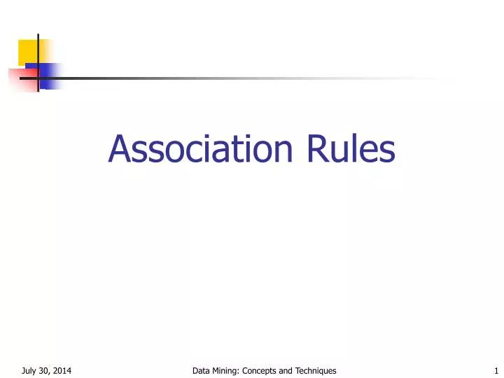 research paper on association rules