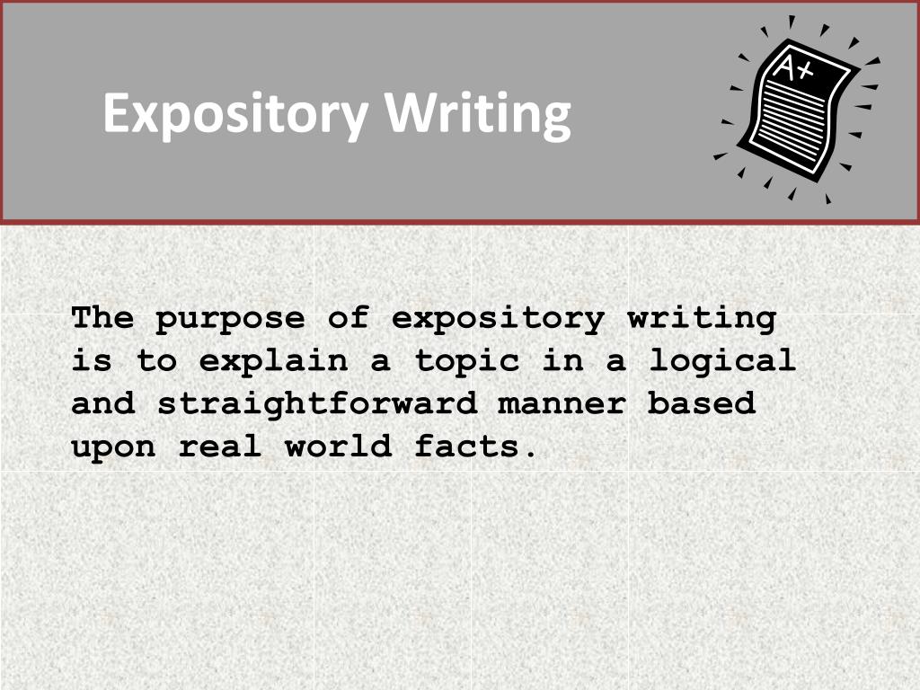 expository writing structure