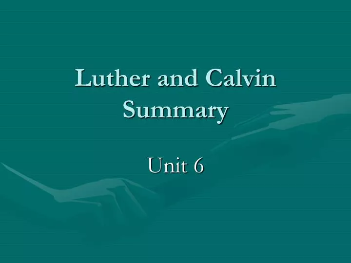 an introduction to the comparison of luther and calvin The theology of john calvin has been influential in both especially in comparison to martin luther parker, t h l (1995), calvin: an introduction to. an introduction to the comparison of luther and calvin The theology of john calvin has been influential in both especially in comparison to martin luther parker, t h l (1995), calvin: an introduction to.