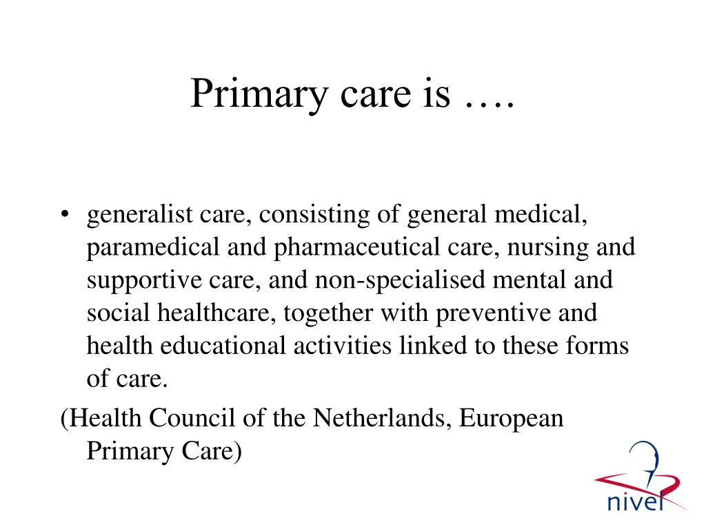 PPT - Primary health care in the Netherlands: current situation and ...