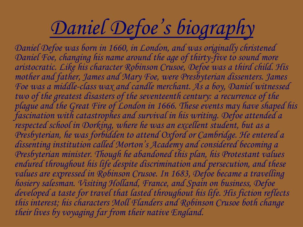 PPT - Daniel Defoe PowerPoint Presentation, free download - ID:2691068