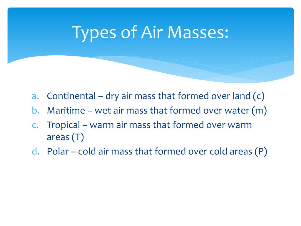 PPT - Air Masses and Fronts PowerPoint Presentation, free download - ID ...