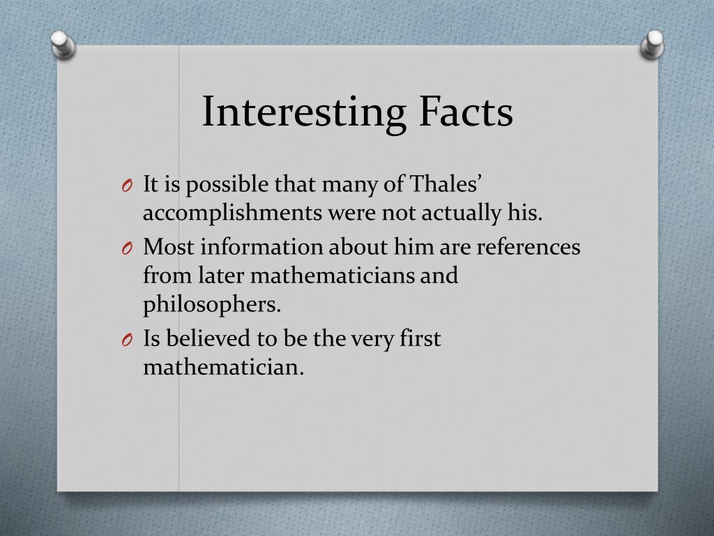 8 Fascinating Facts About Thales 