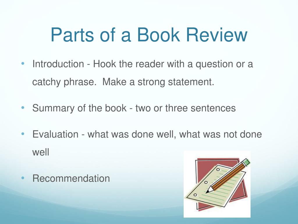 how to write a book review powerpoint presentation