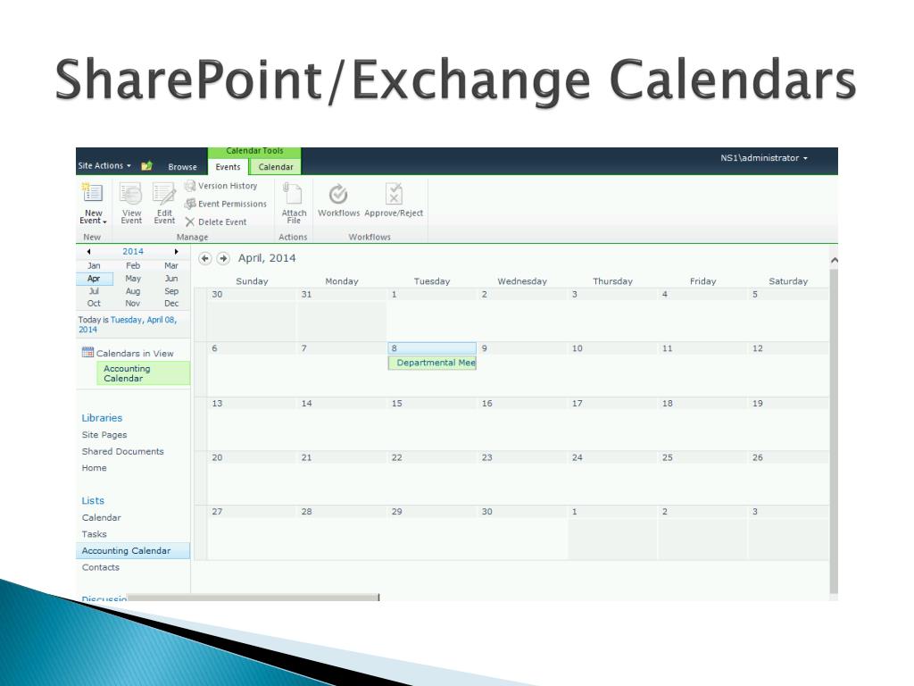 PPT SharePoint Calendars PowerPoint Presentation, free download ID