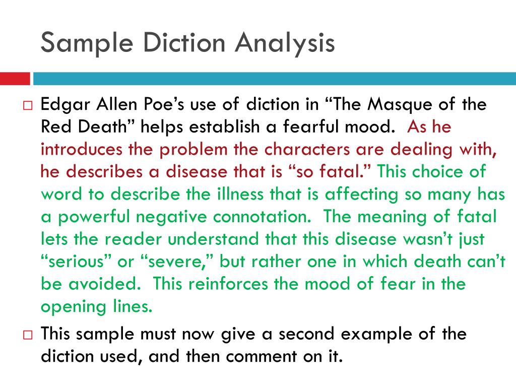diction analysis essay