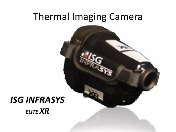 isg elite xr thermal imaging camera