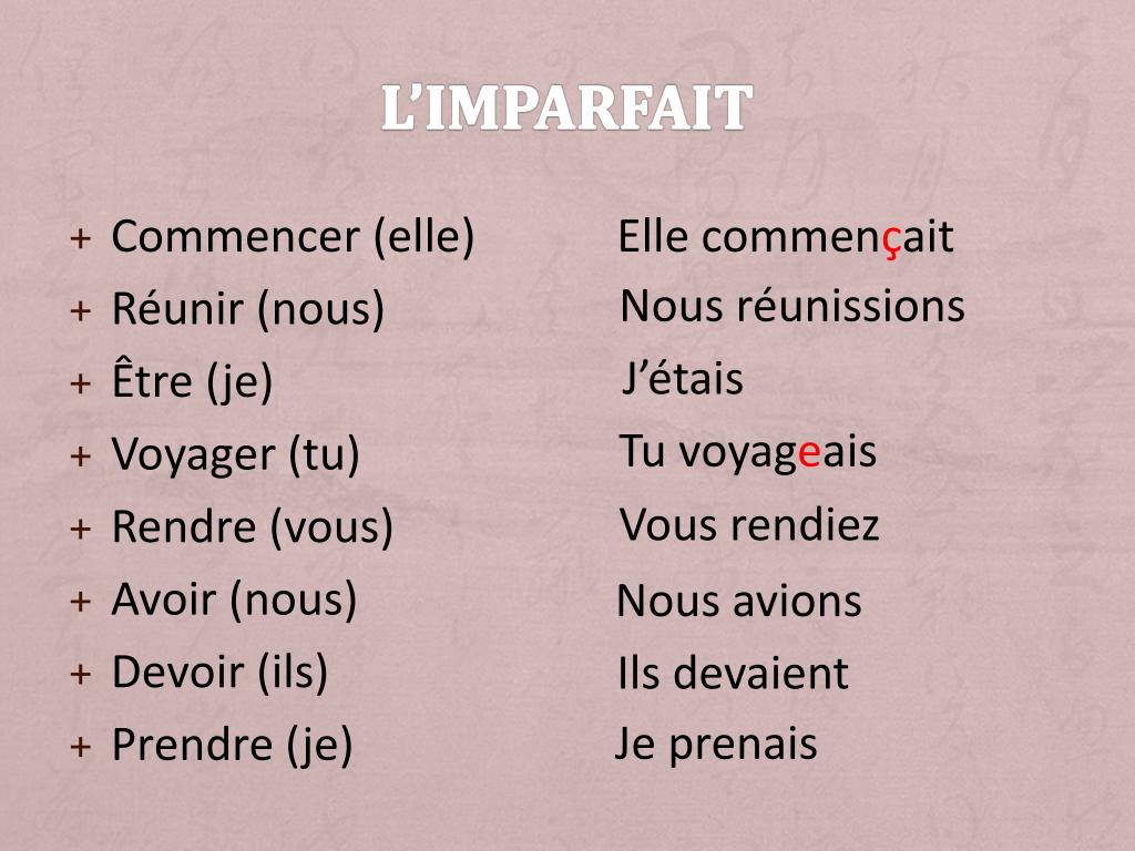 Imparfait De Devoir PPT - L'IMPARFAIT VS. Le Passé Composé PowerPoint Presentation, free download - ID:2693181