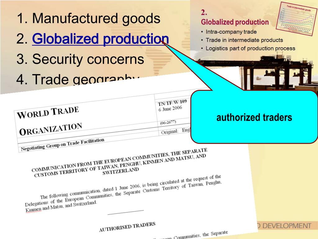 PPT - Negotiations on trade facilitation at the World Trade ...