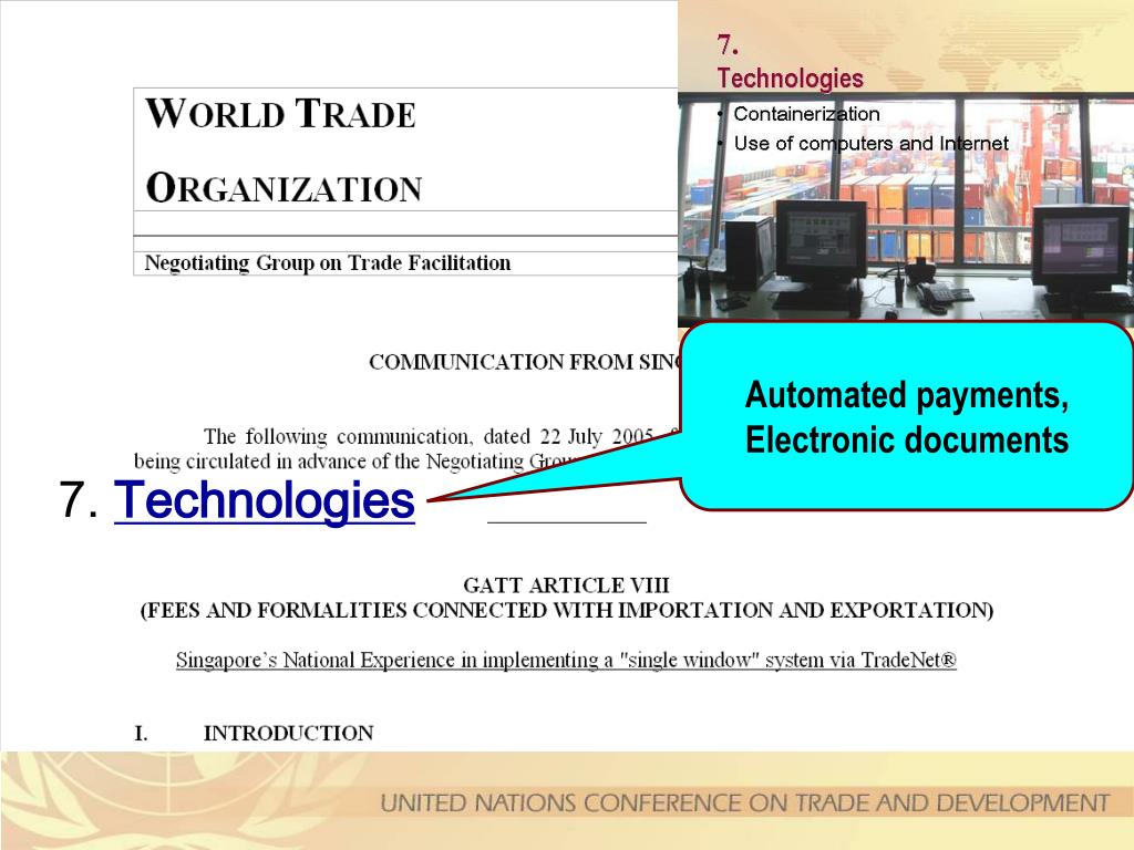 PPT - Negotiations on trade facilitation at the World Trade ...