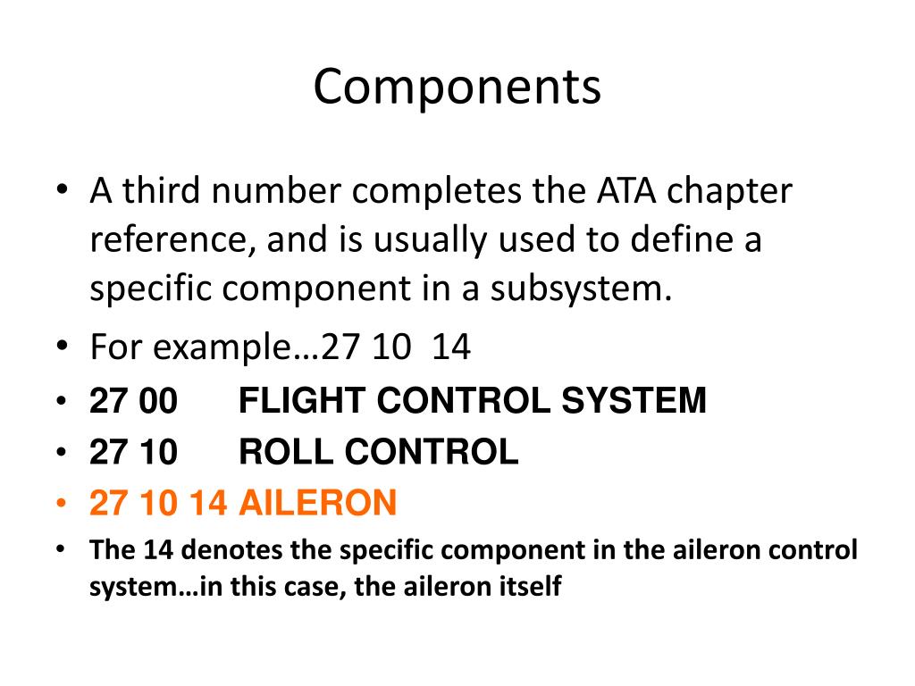 ata chapter 27 ata chapter 27