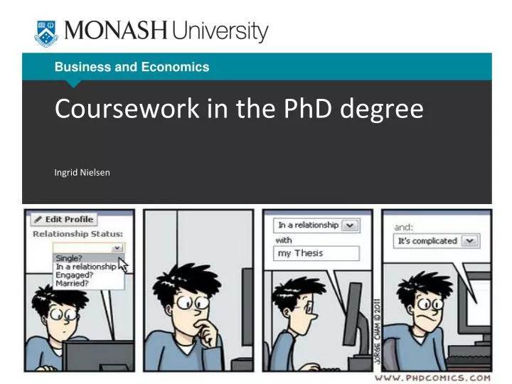 coursework for phd