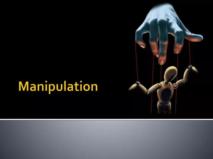 manipulation n.