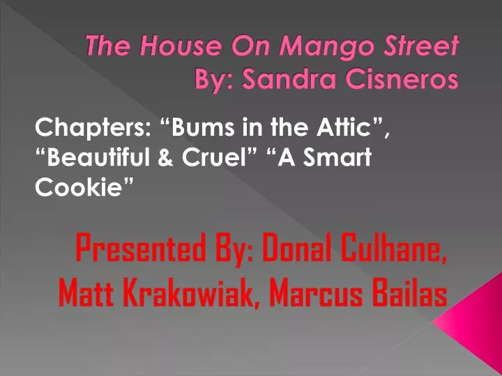 Symbolism In The House On Mango Street By Sandra Cisneros