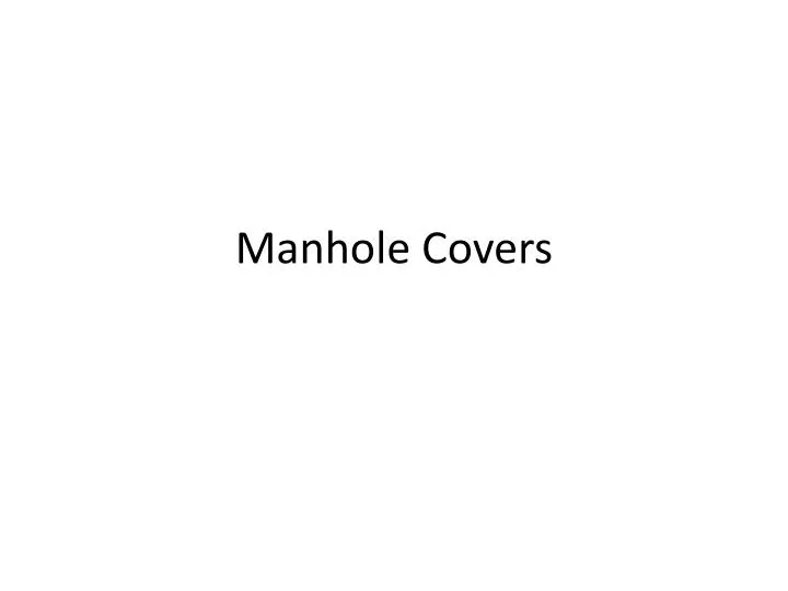 manhole covers n.