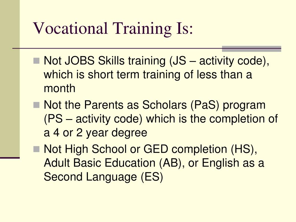 business plan of vocational training