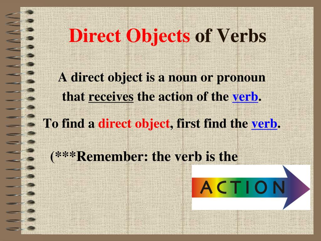 Direct Object Of A Verb