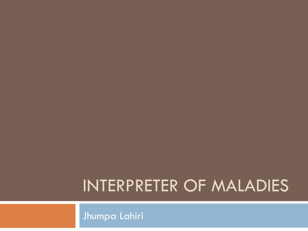 interpreter of maladies thesis statement
