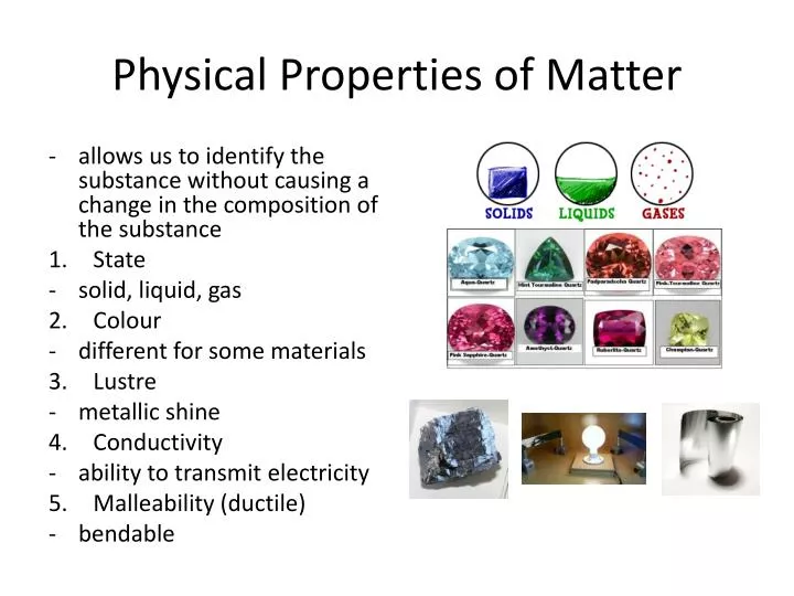 Ppt Physical Properties Of Matter Powerpoint