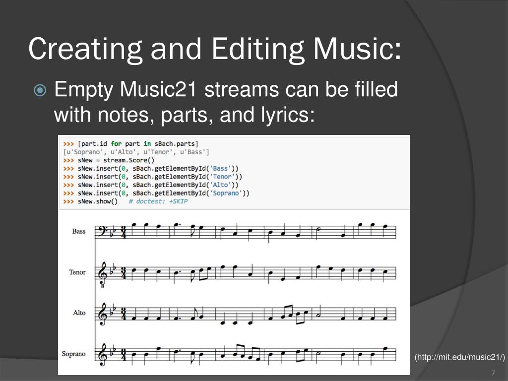 PPT - Music21: A Toolkit for Computer-Aided Musicology And Symbolic ...