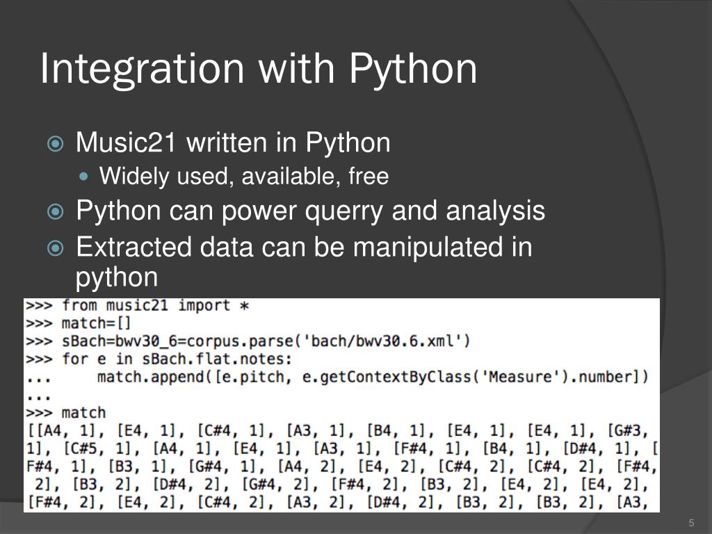 PPT - Music21: A Toolkit for Computer-Aided Musicology And Symbolic ...
