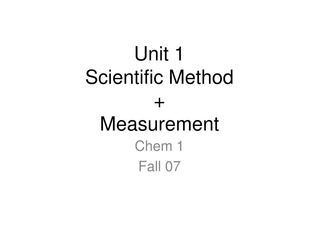 unit 1 scientific method and measurement homework packet answers