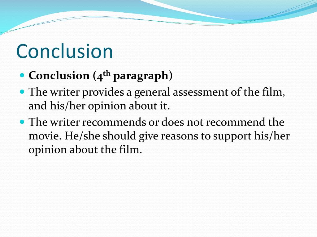 movie review introduction body conclusion
