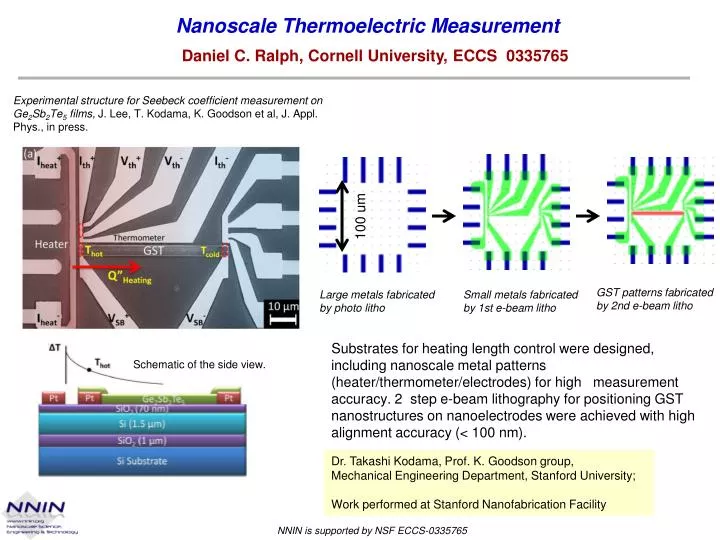 nanoscale thermoelectric measurement n.