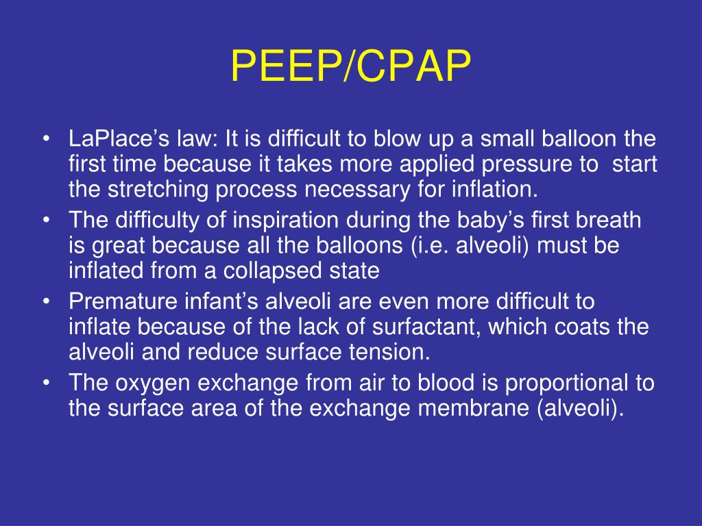 cpap peep setting cpap peep setting