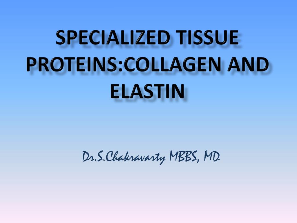 PPT - Specialized tissue Proteins:Collagen and Elastin PowerPoint  Presentation - ID:2699598