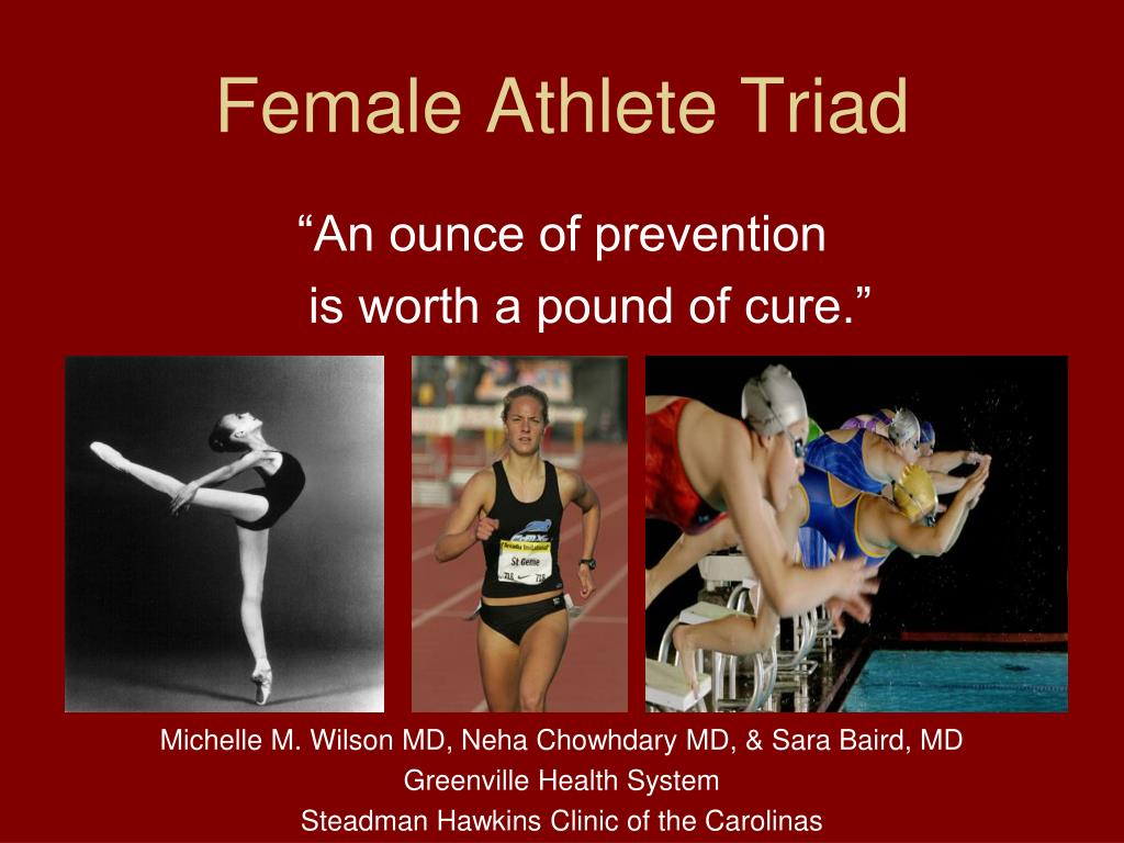 Ppt Female Athlete Triad Powerpoint Presentation Free Download Id 2700886