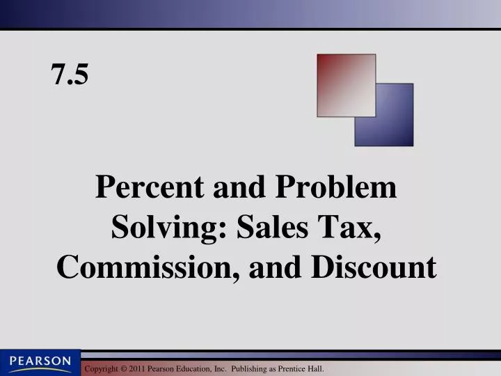 percent and problem solving sales tax commission and discount n.