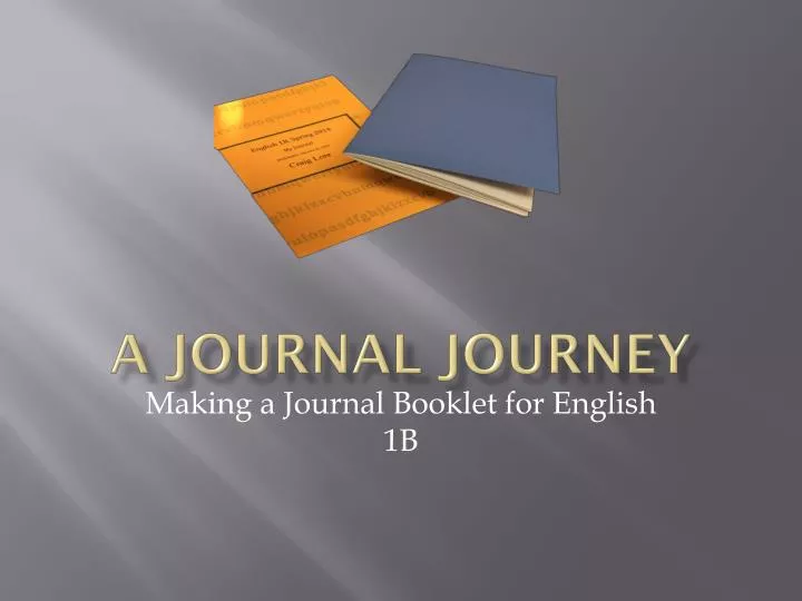 journal journey meaning