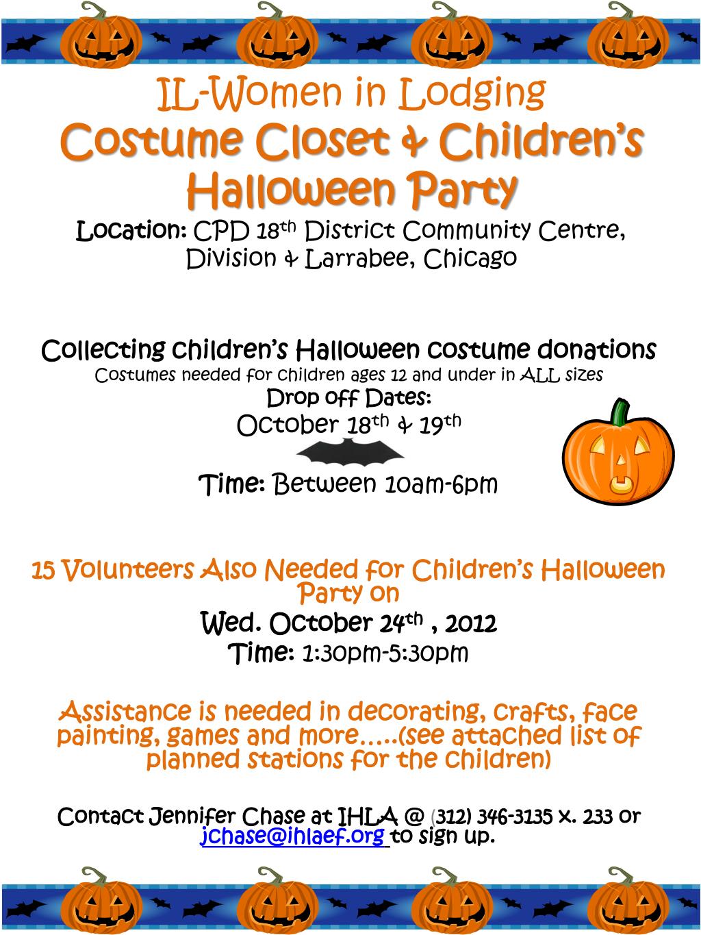 PPT Collecting children’s Halloween costume donations PowerPoint