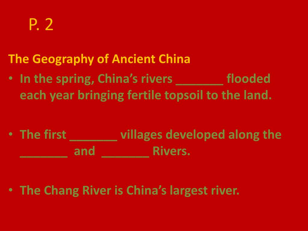 PPT The Geography of China’s River Valleys PowerPoint Presentation