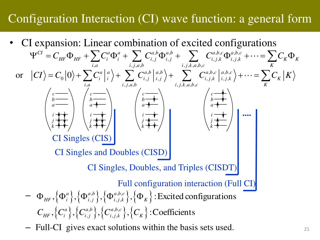 PPT Configuration Interaction In Quantum Chemistry PowerPoint PPT Configuration Interaction In Quantum Chemistry PowerPoint