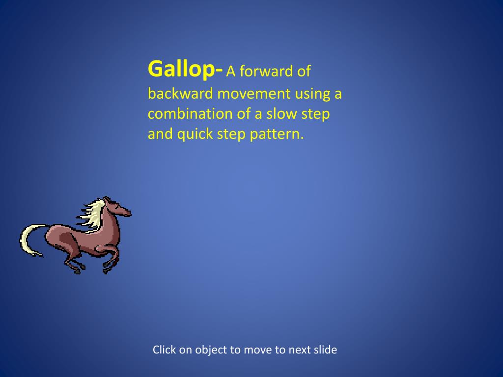 Galloping Examples Exercise PPT - Physical Education Loco M otor Skills PowerPoint Presentation ...