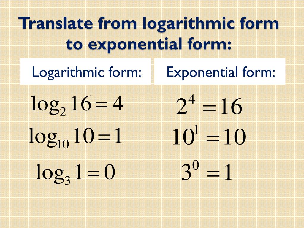 PPT Logarithms PowerPoint Presentation Free Download ID 2704918