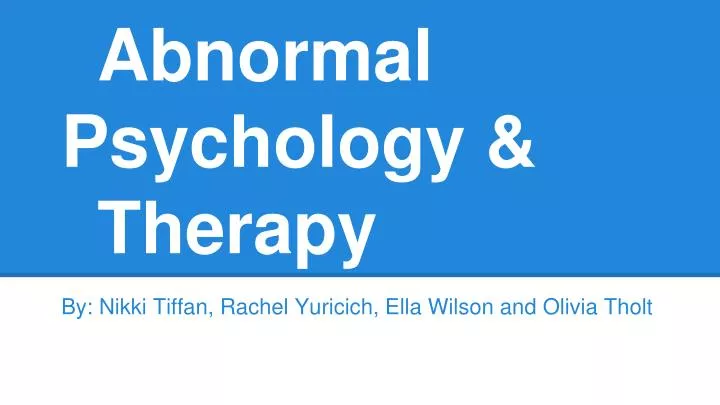 Mood disorder case study Mood disorder case study